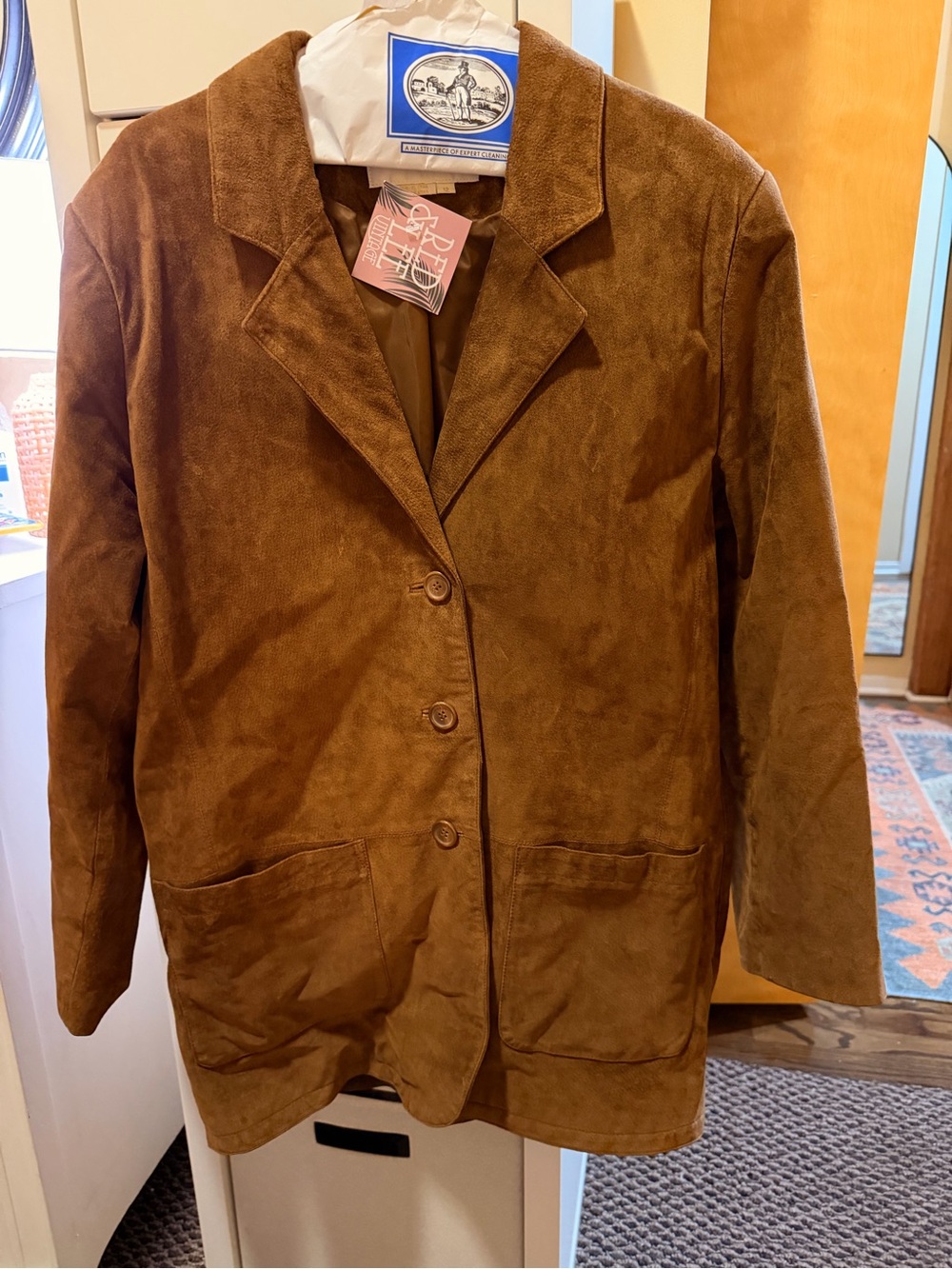 Vintage suede leather jacket - Picture 2 of 3